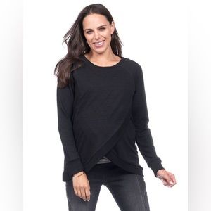 Seraphine Cross Front Sweatshirt